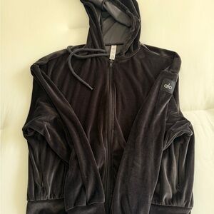 ALO Velvet zip up jacket Hoodie
